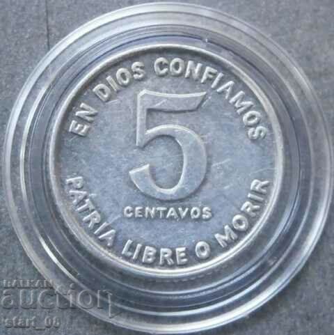 NICARAGUA - 5 centavos - 1981