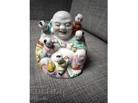 Смеещият се Буда - Китай, винтидж порцелан