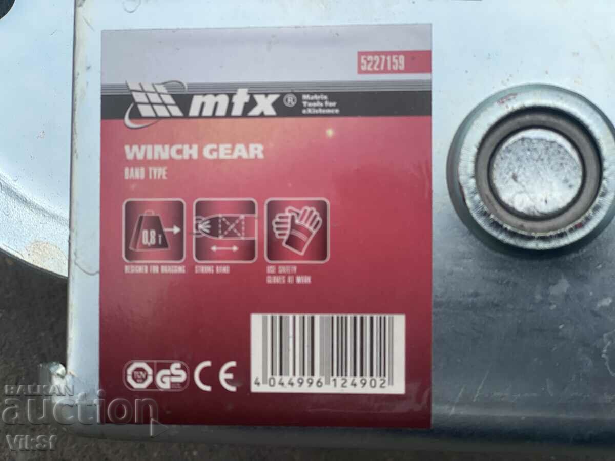 Auction Hand winch with textile belt - 2500LBS/1100 kg/ Auction Hand winch with textile belt - 2500LBS/1100 kg/