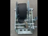 Hand winch with textile belt - 2500LBS/1100 kg/