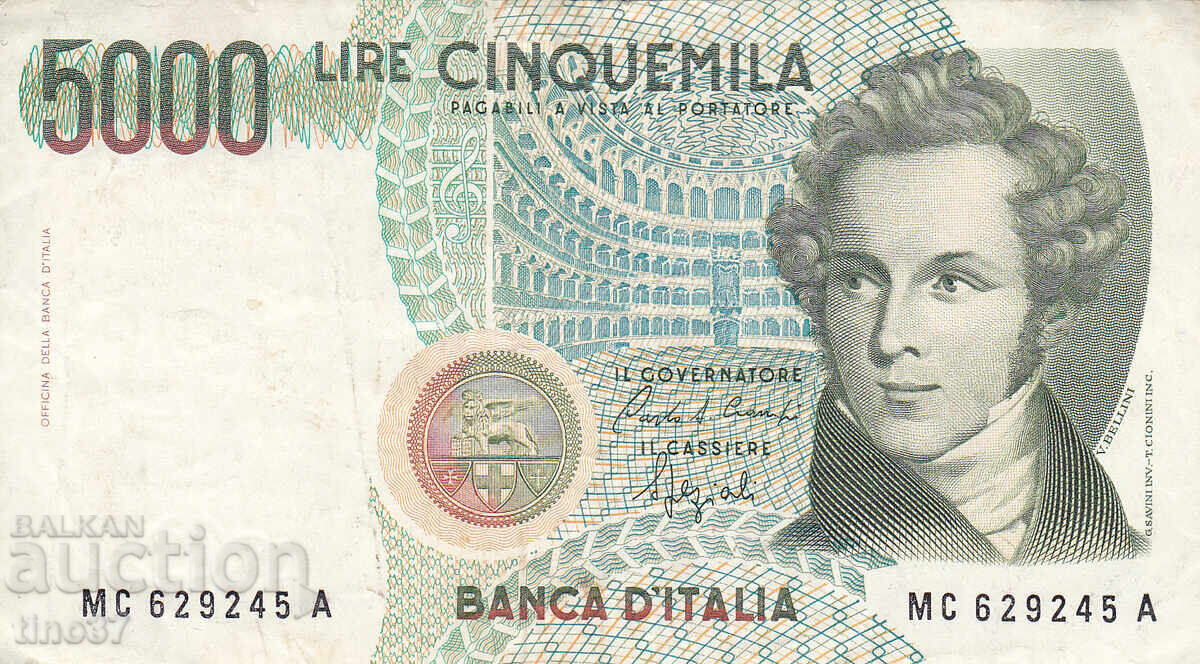 tino37- ITALY - 5000 LIRES - 1985 with price 3.90 BGN | € 1.99