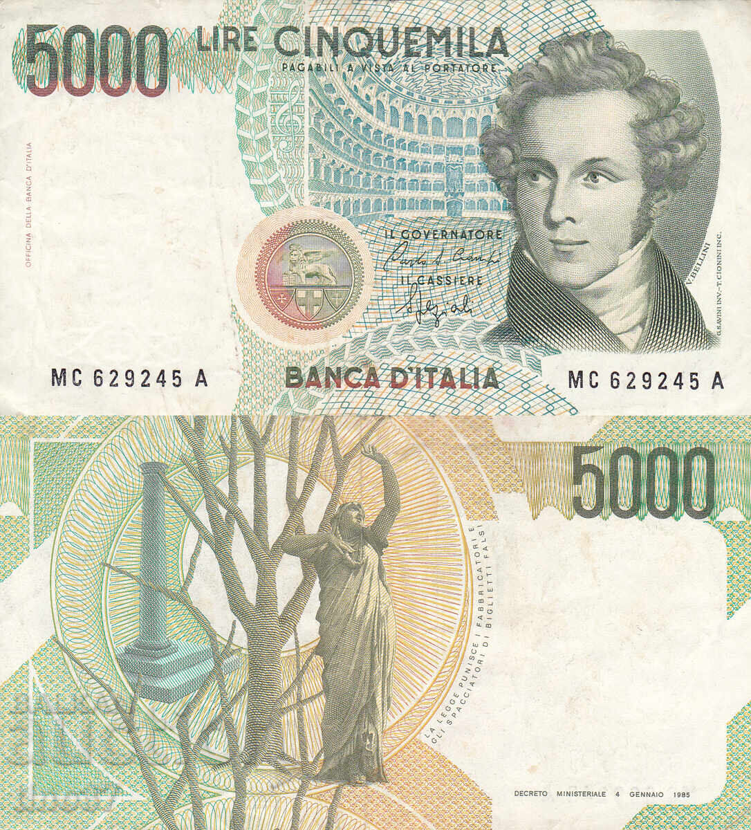 tino37- ITALY - 5000 LIRES - 1985