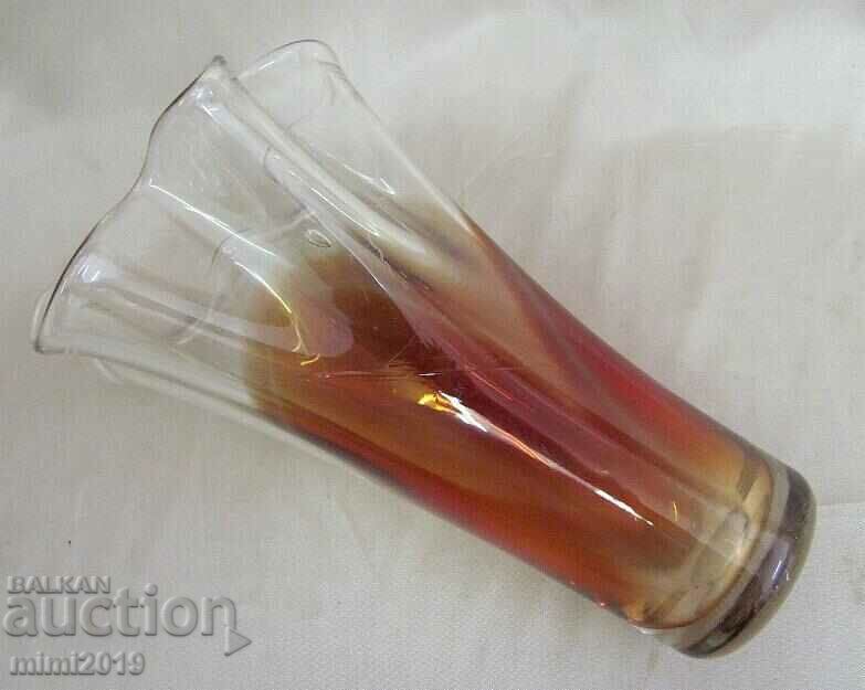 Vintich Crystal Glass Vase - 5 Vintich Crystal Glass Vase - 5