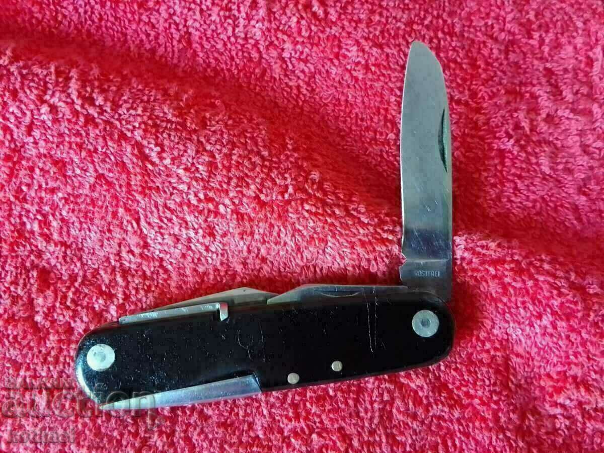 Παράδοση Παλιό μαχαίρι τσέπης ROSTFREI Γερμανίας Παράδοση Παλιό μαχαίρι τσέπης ROSTFREI Γερμανίας