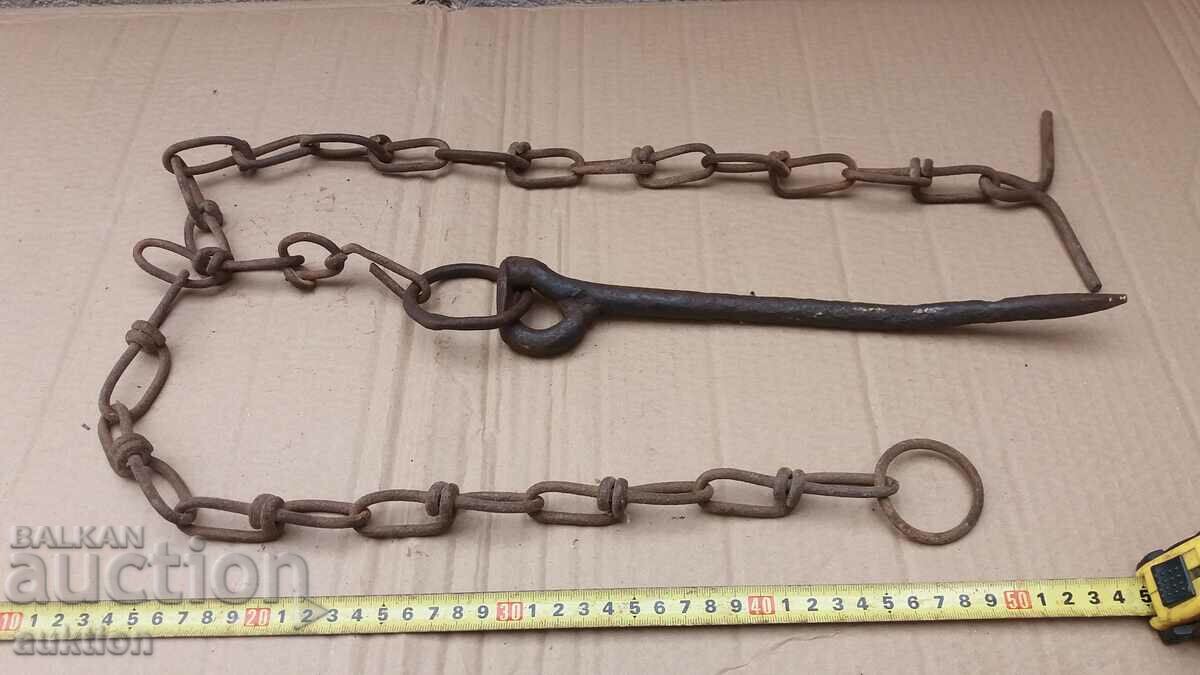 OLD CHAIN WITH FORGED WEDGE - 7 OLD CHAIN WITH FORGED WEDGE - 7