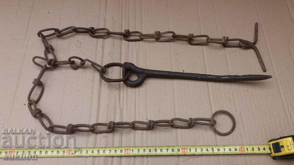 OLD CHAIN WITH FORGED WEDGE