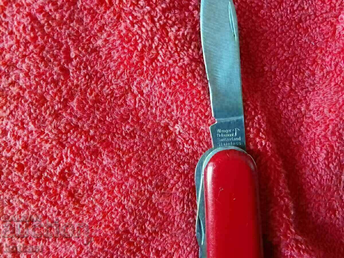 Delivery of Old Swiss Wenger Delemont pocket saw blade Delivery of Old Swiss Wenger Delemont pocket saw blade