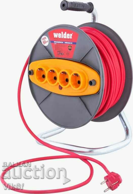 WELDER current reel with stranded cable 50 m 3X2.5