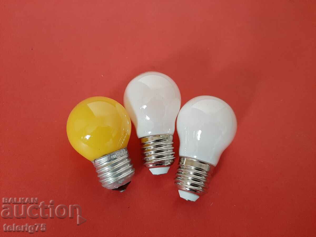 Short Small Lamps Bulbs TUNGSRAM-220V-40W,4.5W-E27-3pcs