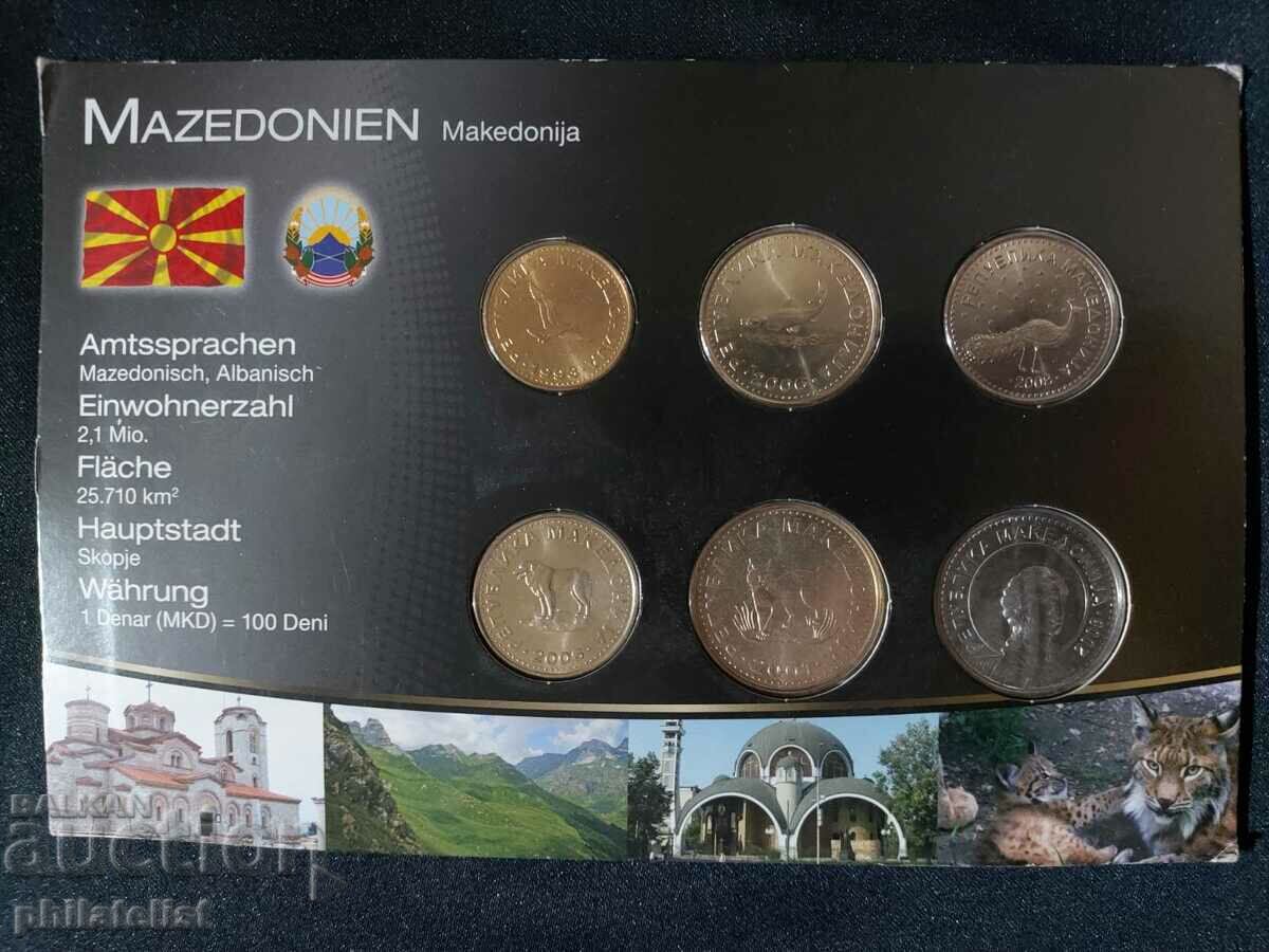 Set complet - Macedonia de Nord 1993-2008, 6 monede