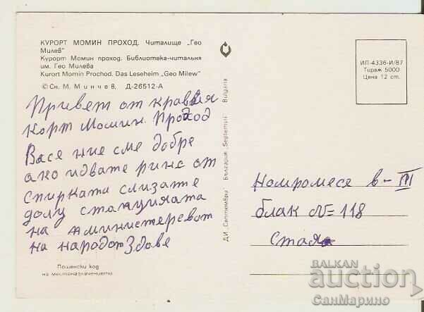 Card Bulgaria Resort Momin Prohod ChitalishteGeo Milev 2* with price 0.80 BGN | € 0.41 Card Bulgaria Resort Momin Prohod ChitalishteGeo Milev 2* with price 0.80 BGN | € 0.41