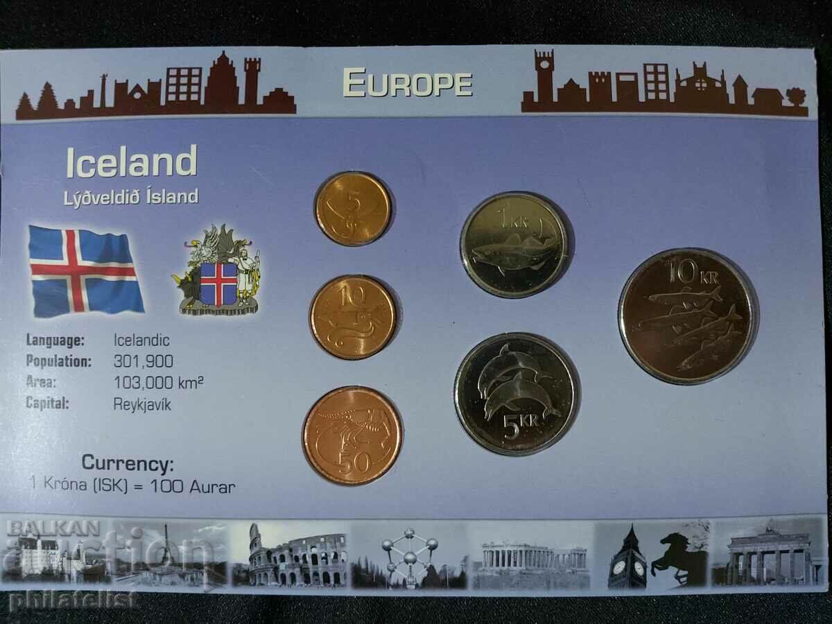 Islanda 1981-1999 - Set complet de 6 monede