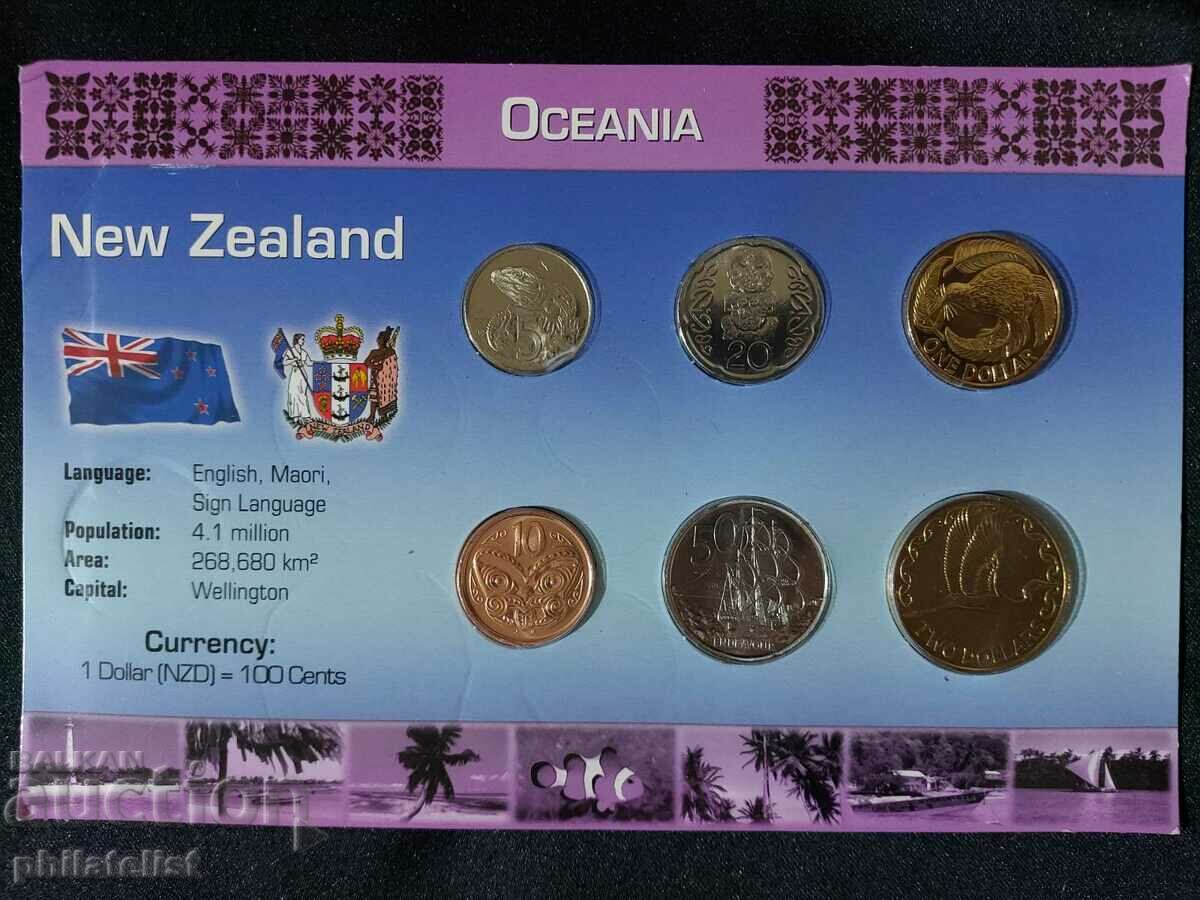 Complete set - New Zealand 2004-2006, 6 coins