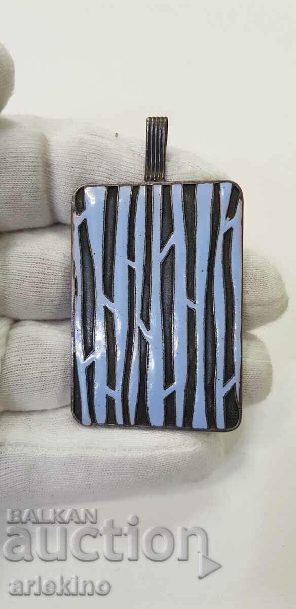 Russian USSR silver plated medallion is Art Deco enamel with price 45.00 BGN | € 23.01 Russian USSR silver plated medallion is Art Deco enamel with price 45.00 BGN | € 23.01