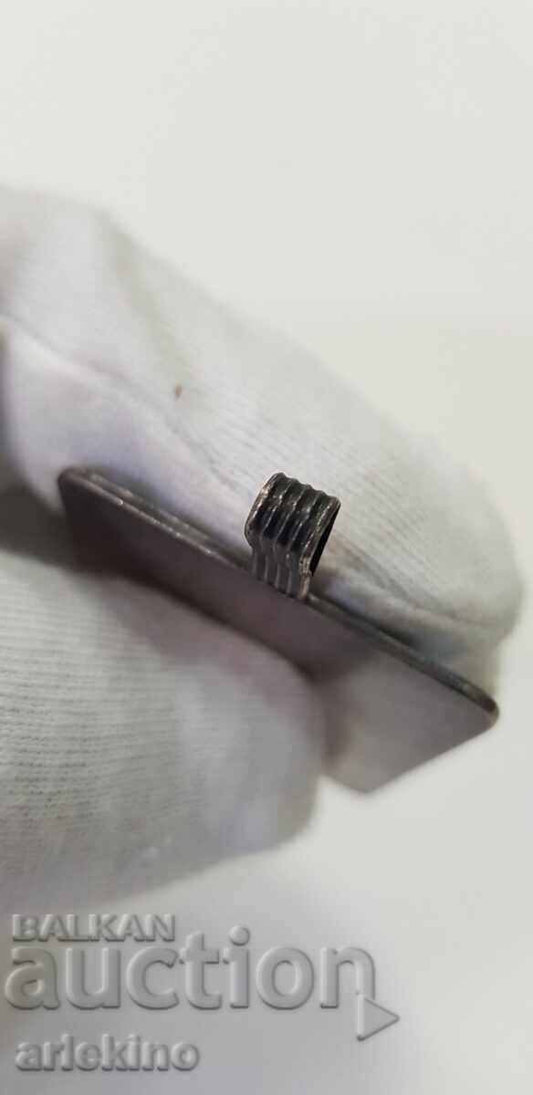 Russian USSR silver plated medallion is Art Deco enamel - 6 Russian USSR silver plated medallion is Art Deco enamel - 6