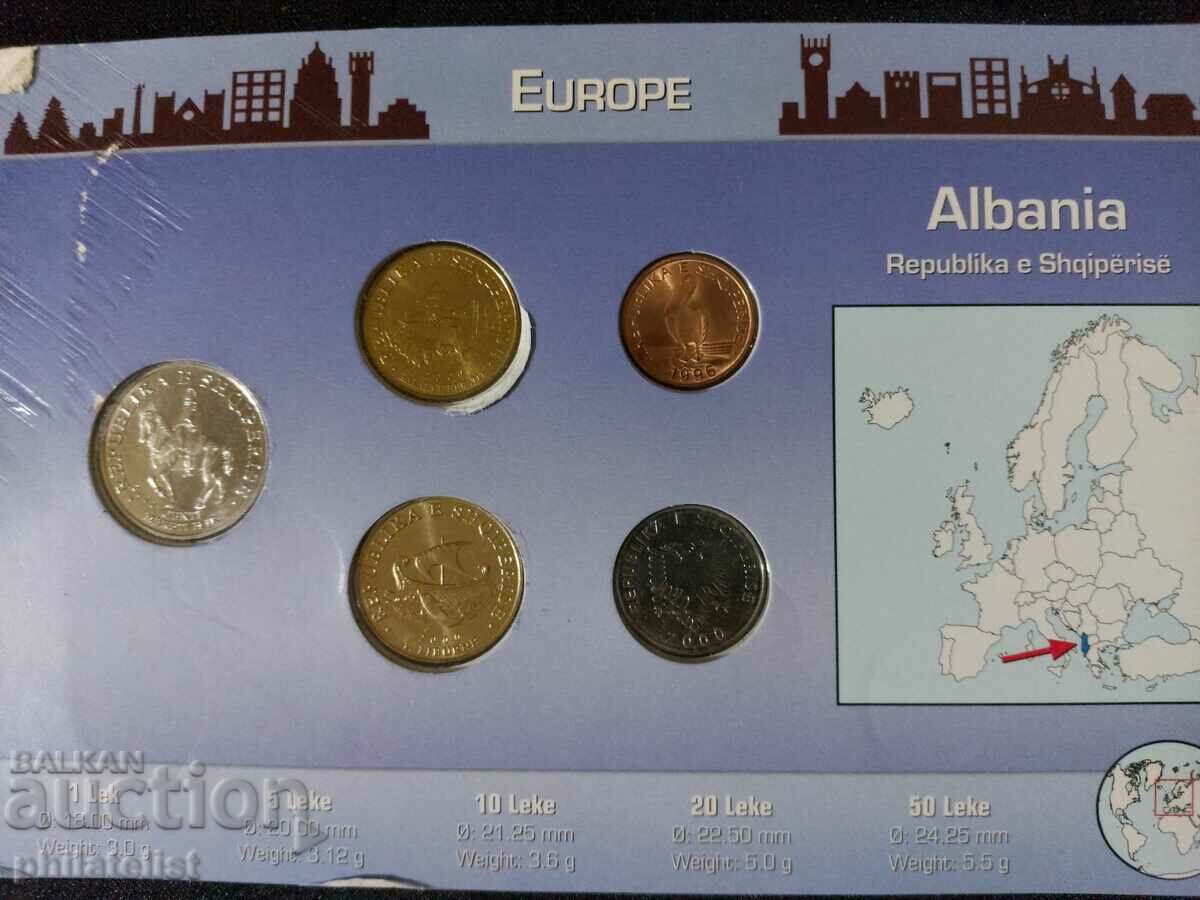 Complete set - Albania 1996-2000, 5 coins with price 22.00 BGN | € 11.25 Complete set - Albania 1996-2000, 5 coins with price 22.00 BGN | € 11.25