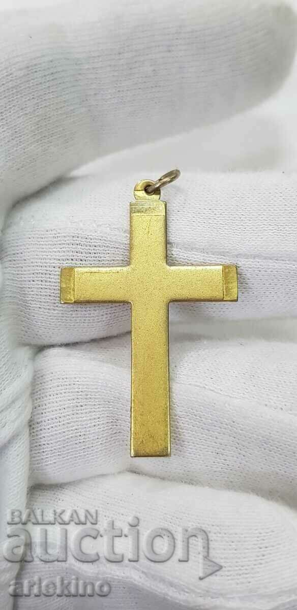 Frumoasă cruce veche de colecție aurita - secolul XX - 5