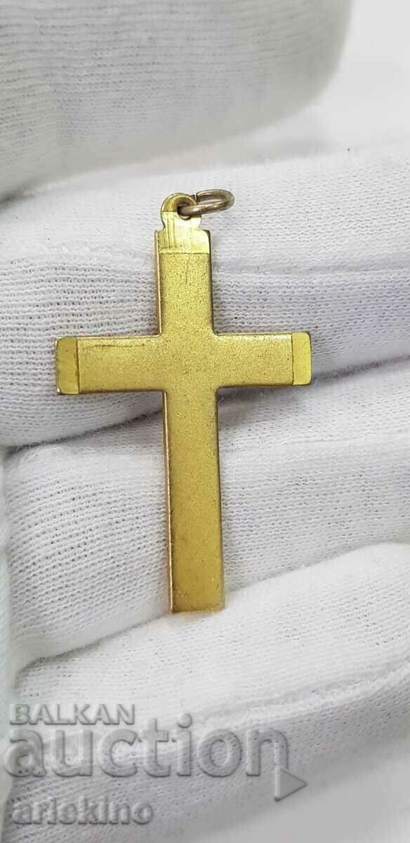 Frumoasă cruce veche de colecție aurita - secolul XX - 6