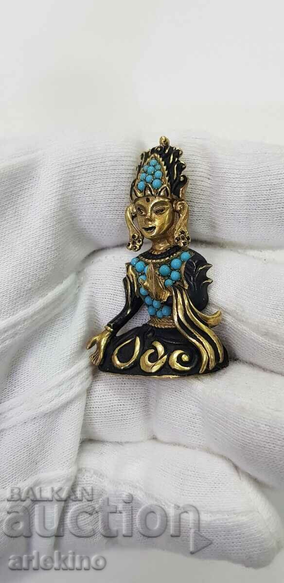 Δημοπρασία Όμορφη VINTAGE καρφίτσα - Βούδας - 20ος αιώνας. Δημοπρασία Όμορφη VINTAGE καρφίτσα - Βούδας - 20ος αιώνας.