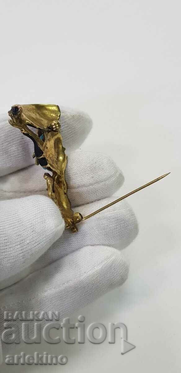 Όμορφη VINTAGE καρφίτσα - Βούδας - 20ος αιώνας. - 5 Όμορφη VINTAGE καρφίτσα - Βούδας - 20ος αιώνας. - 5
