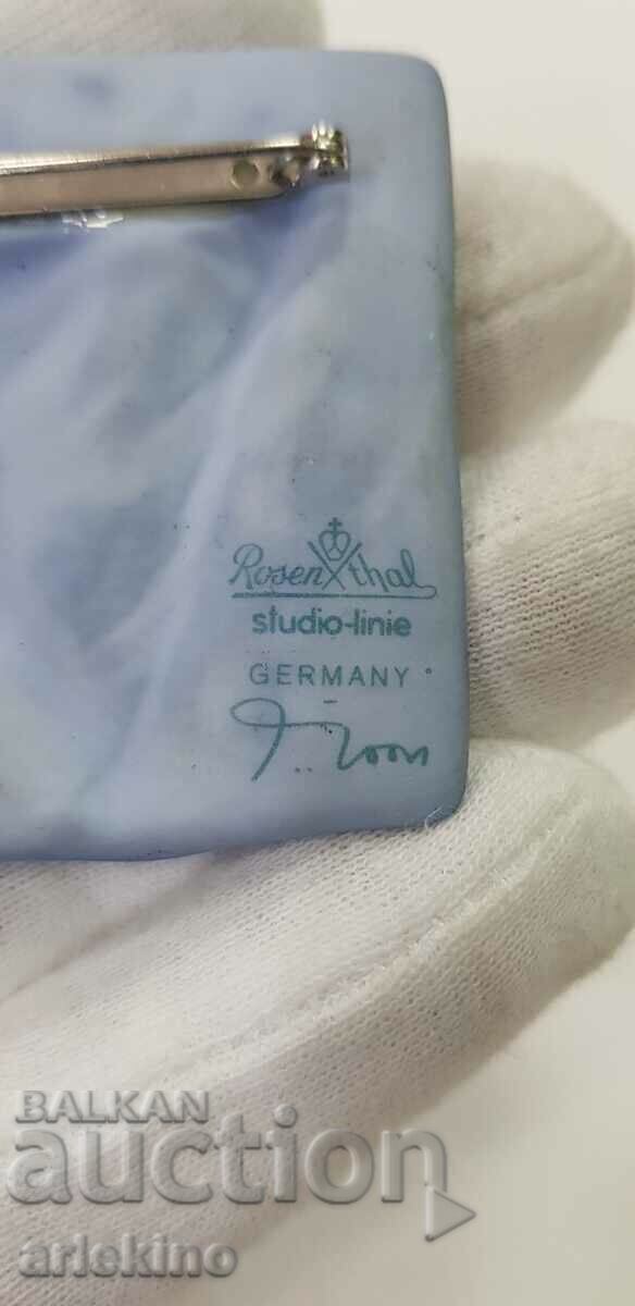 ART-DECO Rosenthal porcelain brooch - Germany - 5 ART-DECO Rosenthal porcelain brooch - Germany - 5