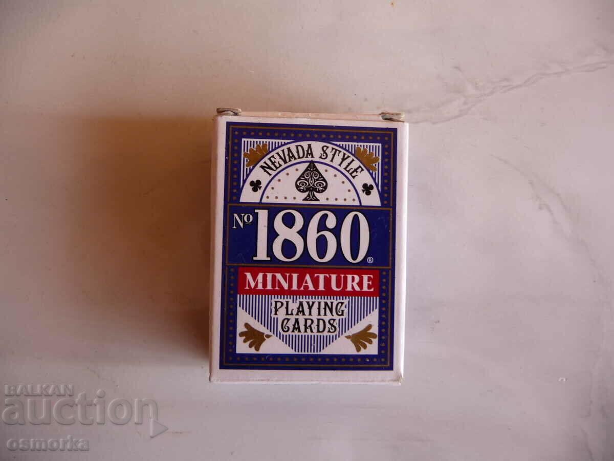 Mini playing cards 1860 Miniature small belot santase poker