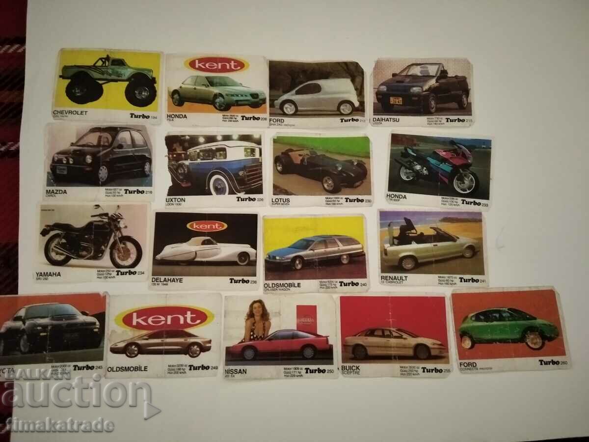 Lot Pictures of Turbo gum series 191-260
