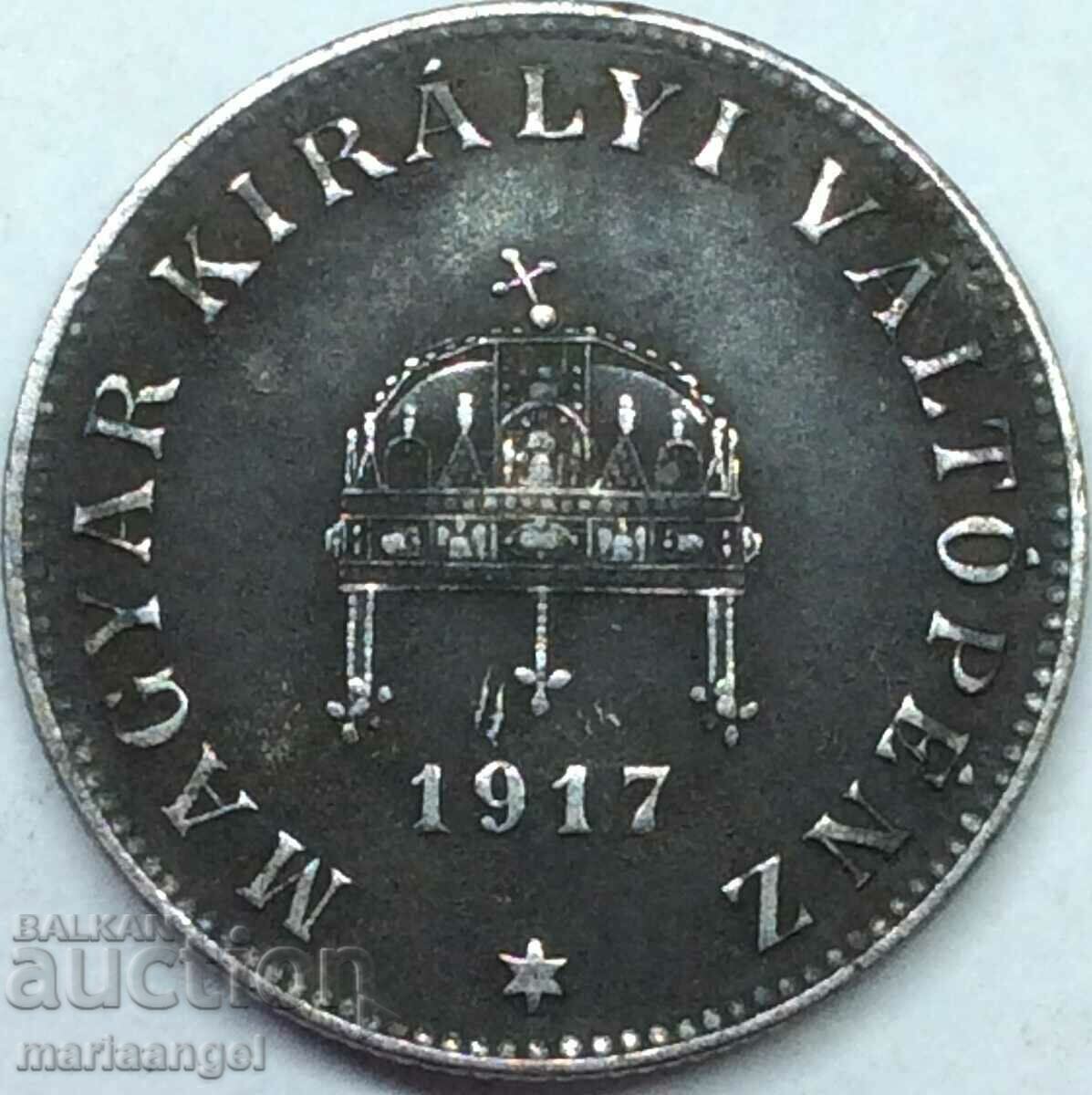 Унгария 20 филера 1917 желязо