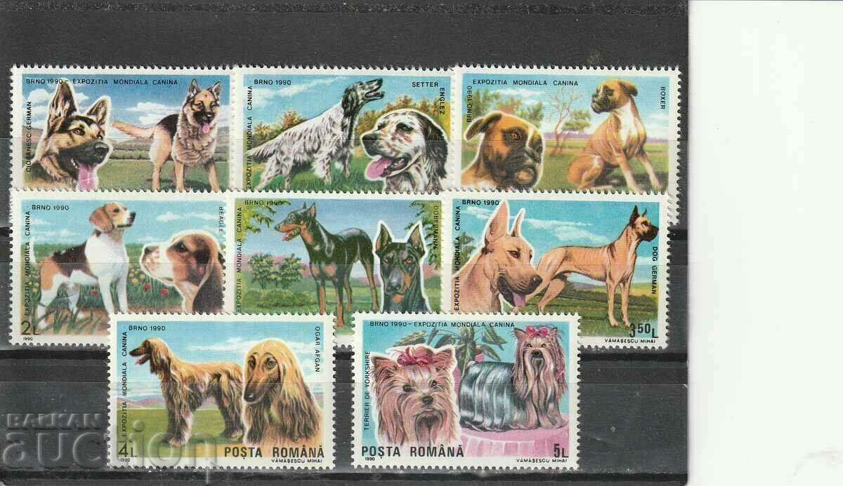 Romania-1990 Fauna Dogs Mi№ 4603/10 clean