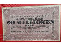 Τραπεζογραμμάτιο-Γερμανία-Έσση-Φρανκφούρτη αμ Μάιν-50.000.000 m.1923