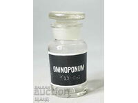 Παλιό γυάλινο βάζο φαρμακείου Poison OMNOPO