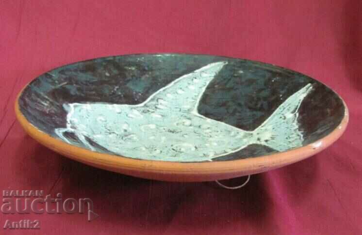 Livrarea Farfurie decorativă din lut al autorului anilor 60