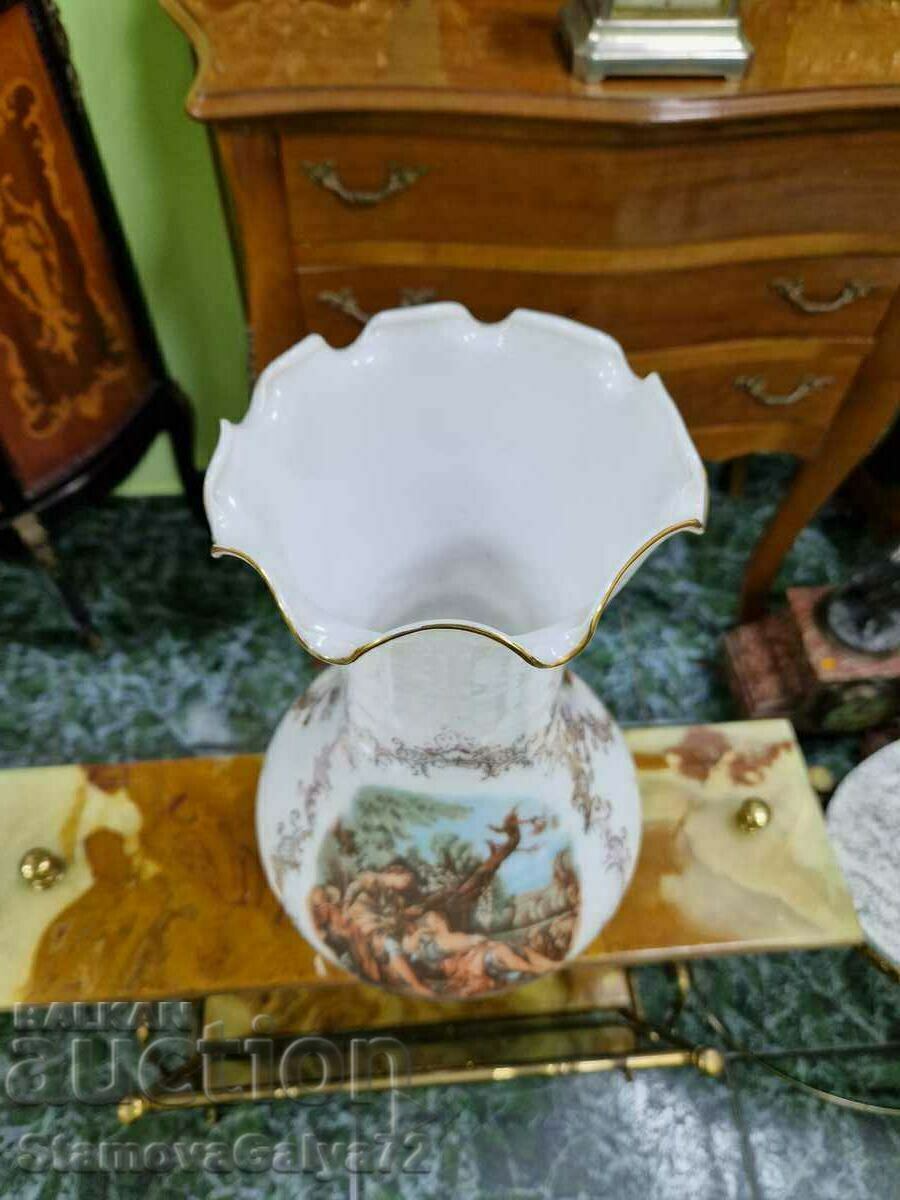 Superb Antique Belgian Opaline Vase - 7 Superb Antique Belgian Opaline Vase - 7