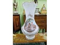 Superb Antique Belgian Opaline Vase
