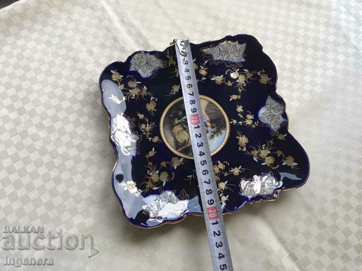 TOP QUALITY PORCELAIN TRAY PLATE JAPAN GOLD PLATED with price 95.00 BGN | € 48.57 TOP QUALITY PORCELAIN TRAY PLATE JAPAN GOLD PLATED with price 95.00 BGN | € 48.57