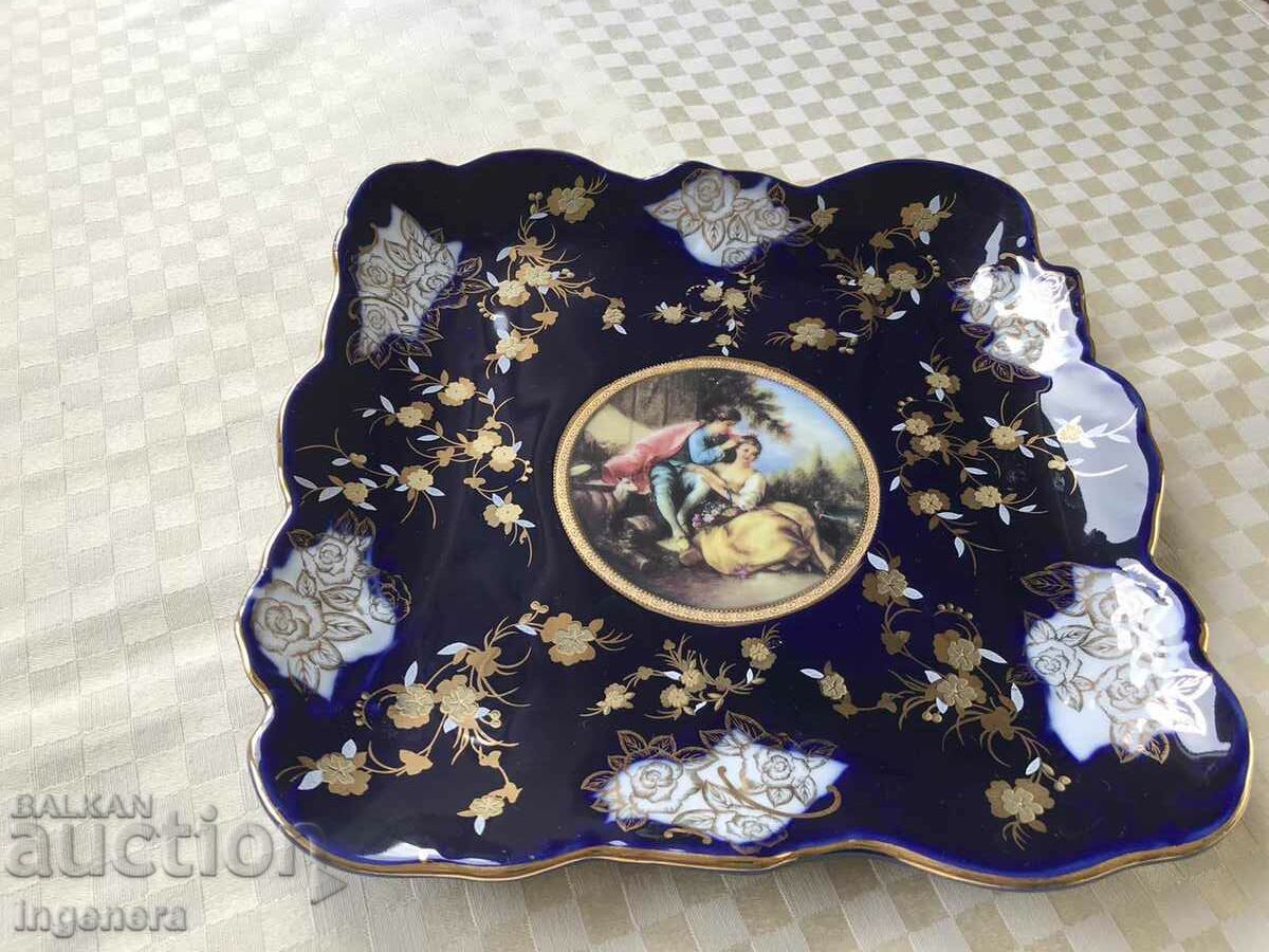 TOP QUALITY PORCELAIN TRAY PLATE JAPAN GOLD PLATED - 6 TOP QUALITY PORCELAIN TRAY PLATE JAPAN GOLD PLATED - 6