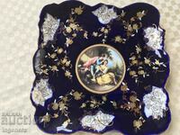 TOP QUALITY PORCELAIN TRAY PLATE JAPAN GOLD PLATED