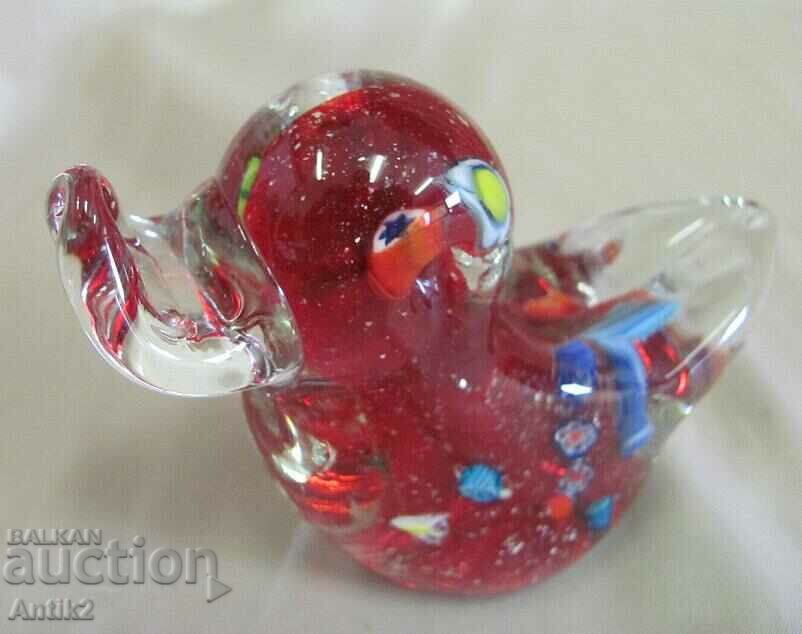Auction Vintich Murano Crystal Glass Figurine - Duck Auction Vintich Murano Crystal Glass Figurine - Duck