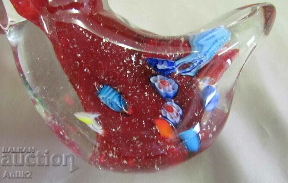 Vintich Murano Crystal Glass Figurine - Duck - 6 Vintich Murano Crystal Glass Figurine - Duck - 6