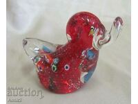 Vintich Murano Crystal Glass Figurine - Duck