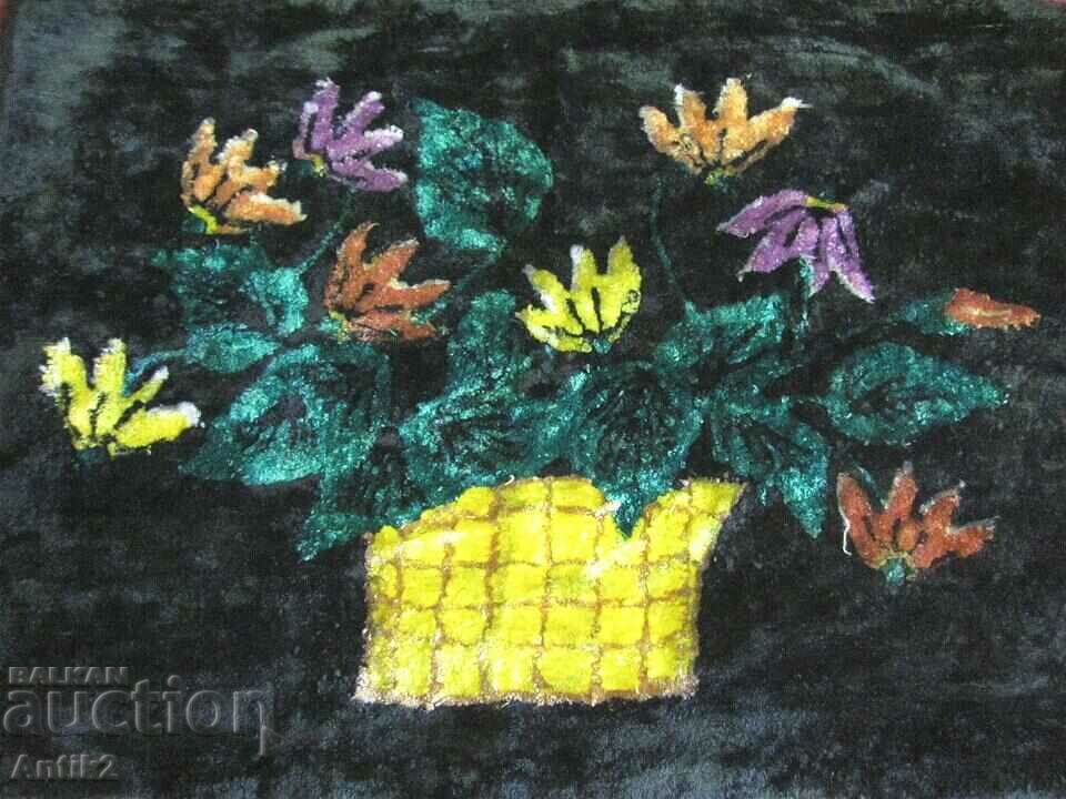 70's Embroidered Fukana Pillow - Flowers with price 30.00 BGN | € 15.34 70's Embroidered Fukana Pillow - Flowers with price 30.00 BGN | € 15.34