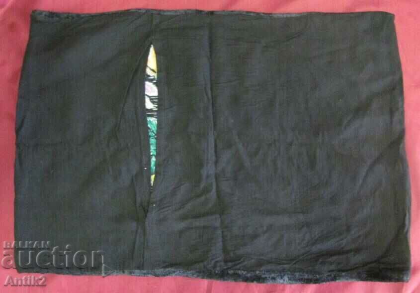 70's Embroidered Fukana Pillow - Flowers - 5 70's Embroidered Fukana Pillow - Flowers - 5