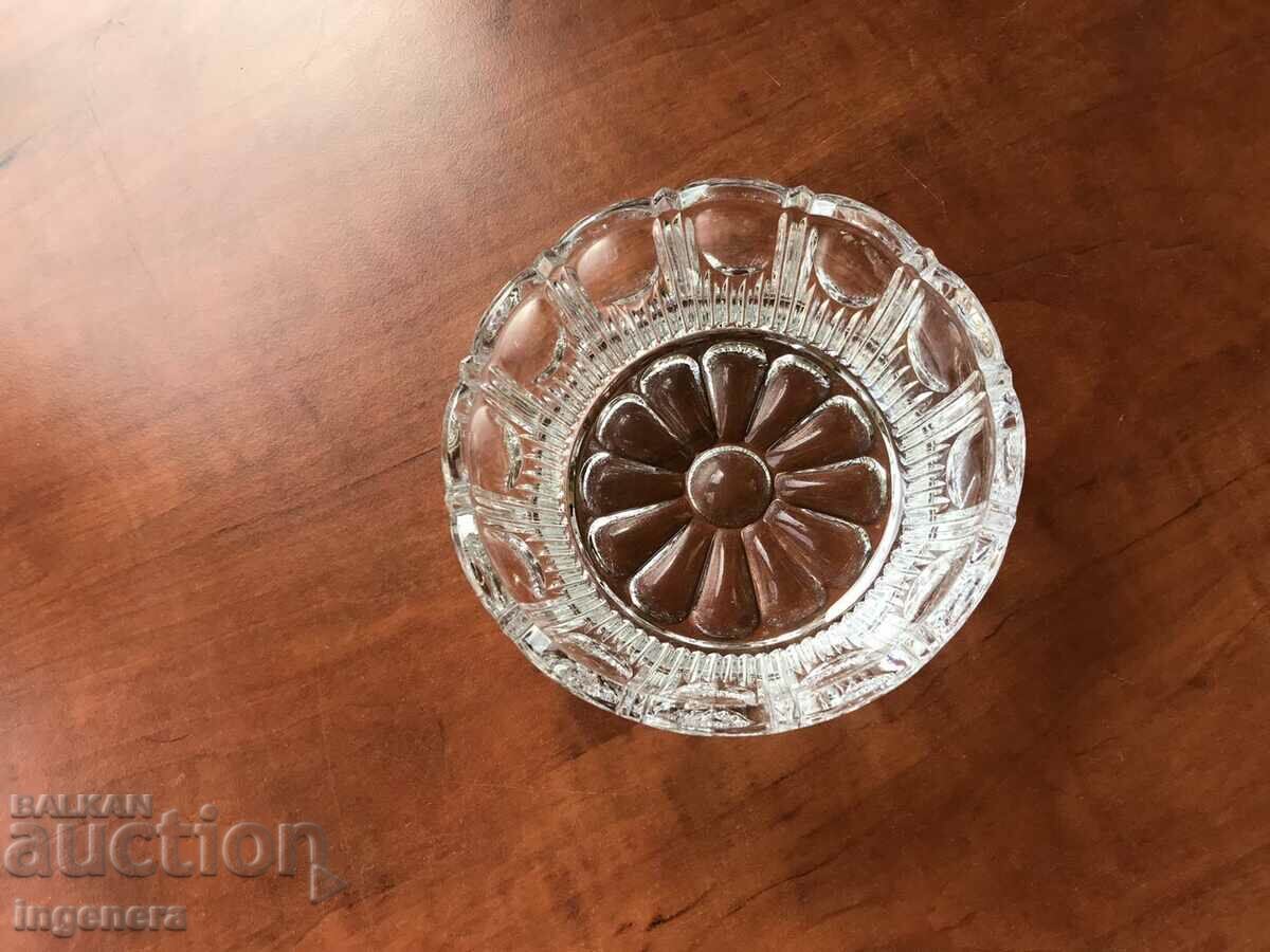 BOWL GLASS CRYSTAL DISH FOR NUTS, CANDY, ETC. with price 13.00 BGN | € 6.65 BOWL GLASS CRYSTAL DISH FOR NUTS, CANDY, ETC. with price 13.00 BGN | € 6.65