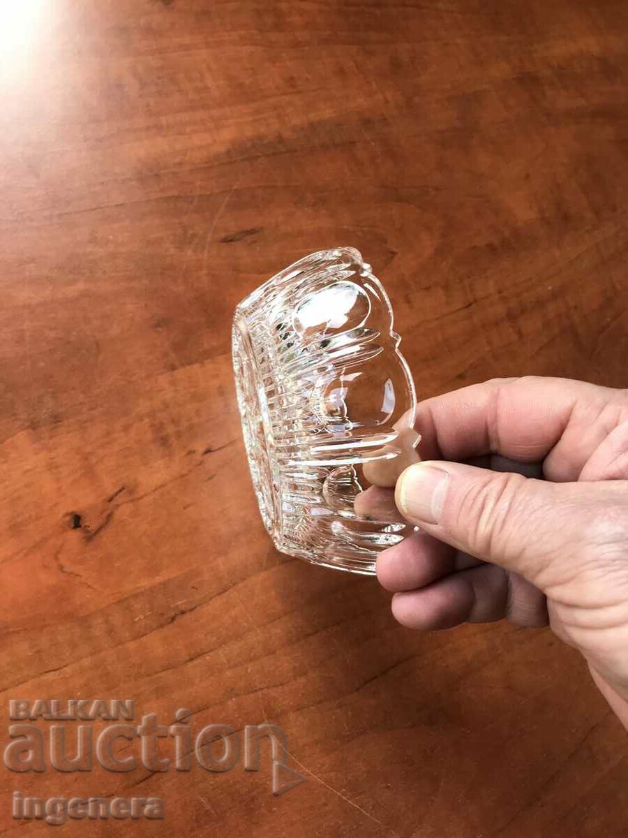 BOWL GLASS CRYSTAL DISH FOR NUTS, CANDY, ETC. - 5 BOWL GLASS CRYSTAL DISH FOR NUTS, CANDY, ETC. - 5