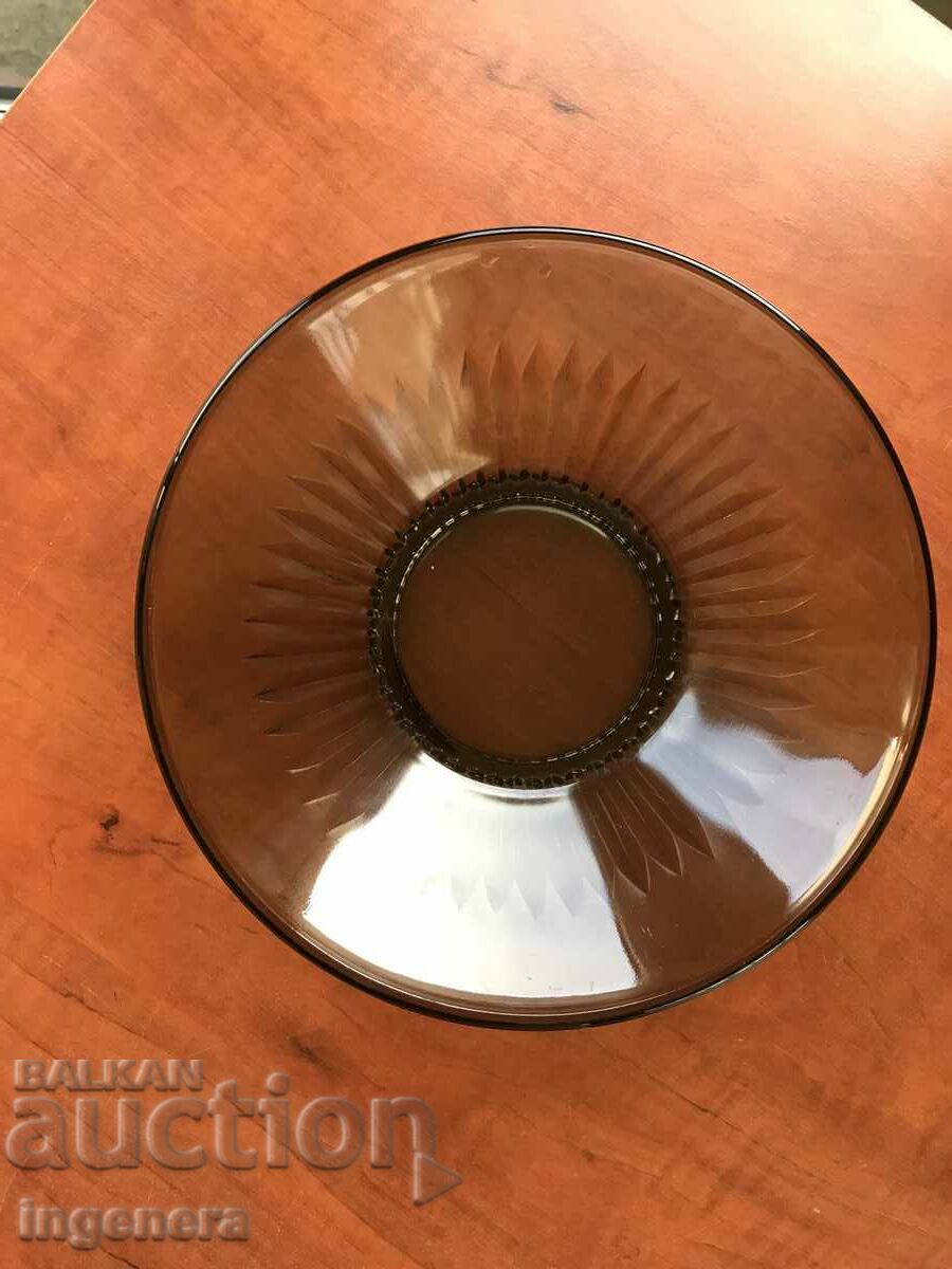 Auction FRUCTIERA SALATIERA THICK EMBOSSED GLASS BULGARIA Auction FRUCTIERA SALATIERA THICK EMBOSSED GLASS BULGARIA