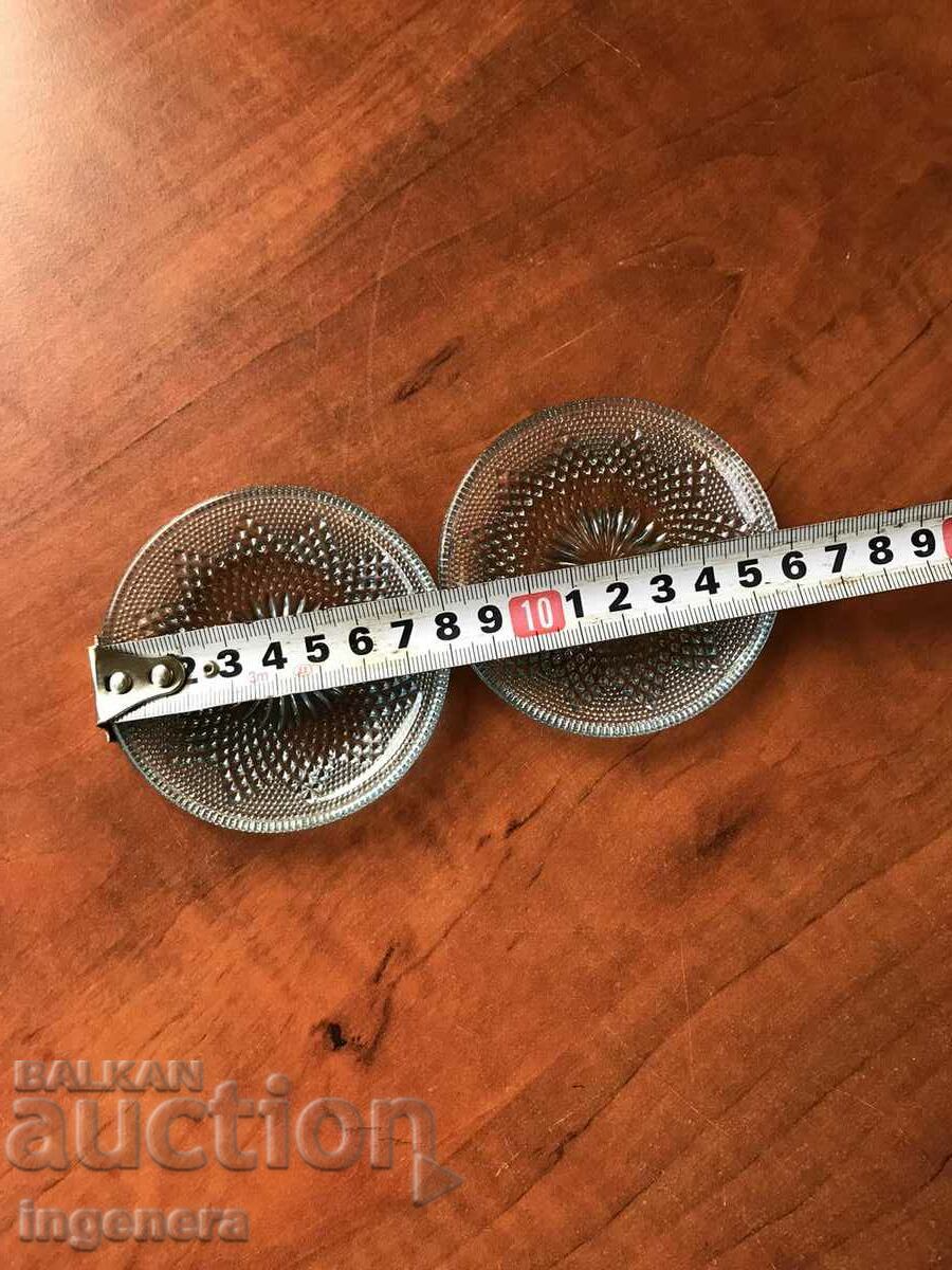 GLASS PLATE FOR WHITE SWEETS FROM SOTSA BULGARIA - 2 PCS. with price 5.00 BGN | € 2.56