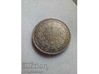 5 франка 1870 Франция XF сребро