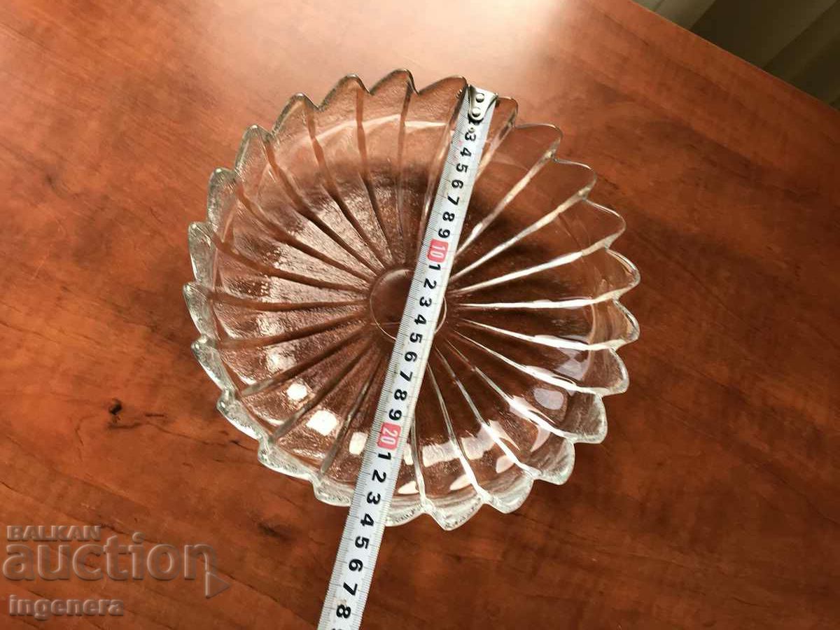 Auction FRUCTIERA, THICK GLASS BOWL EMBOSSED FROM SOCA Auction FRUCTIERA, THICK GLASS BOWL EMBOSSED FROM SOCA