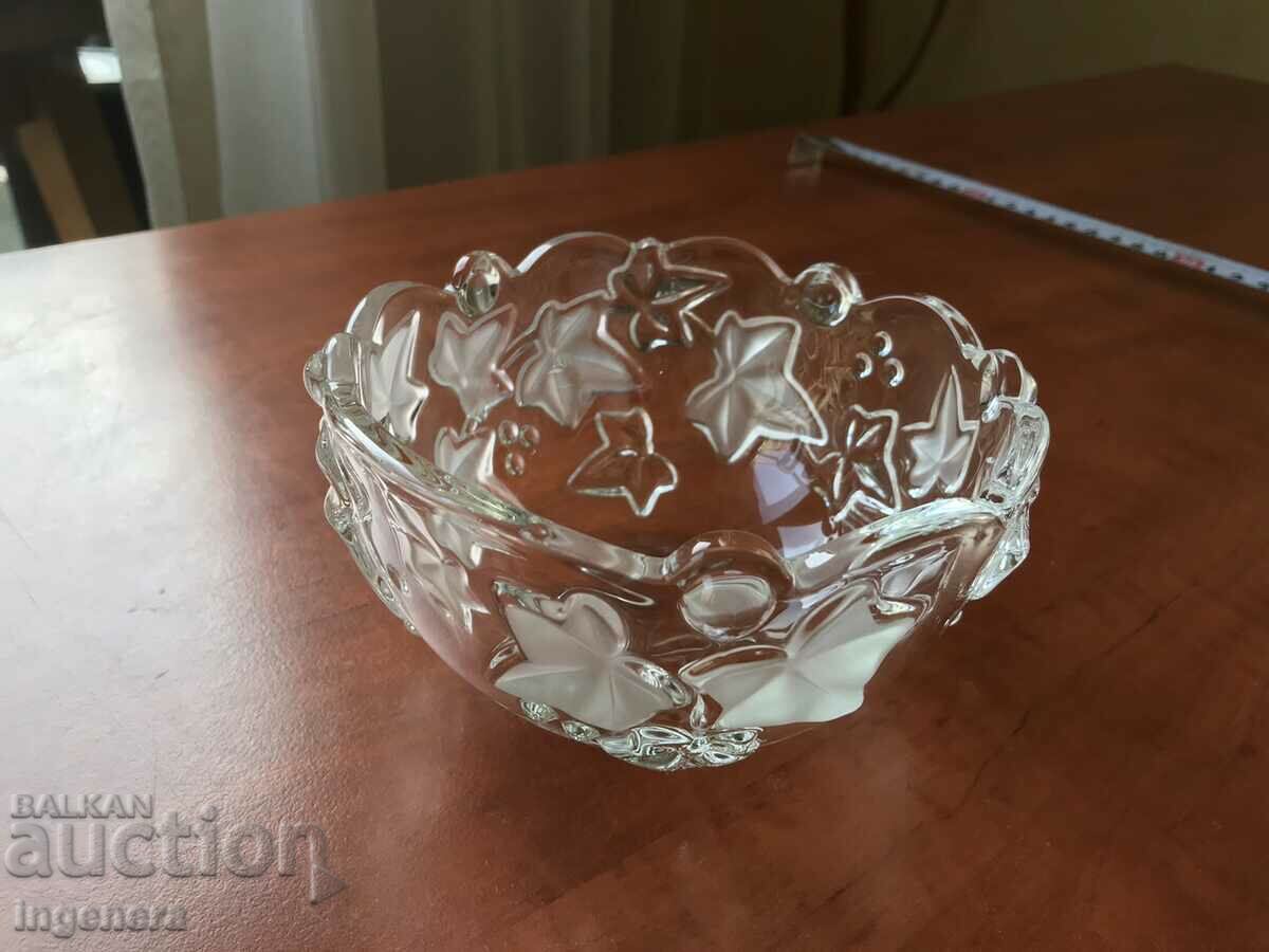 BOWL NUTS GLASS RELIEF with price 7.00 BGN | € 3.58 BOWL NUTS GLASS RELIEF with price 7.00 BGN | € 3.58