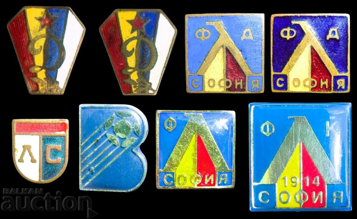 LEVSKI SOFIA 8 insigne de fotbal vechi